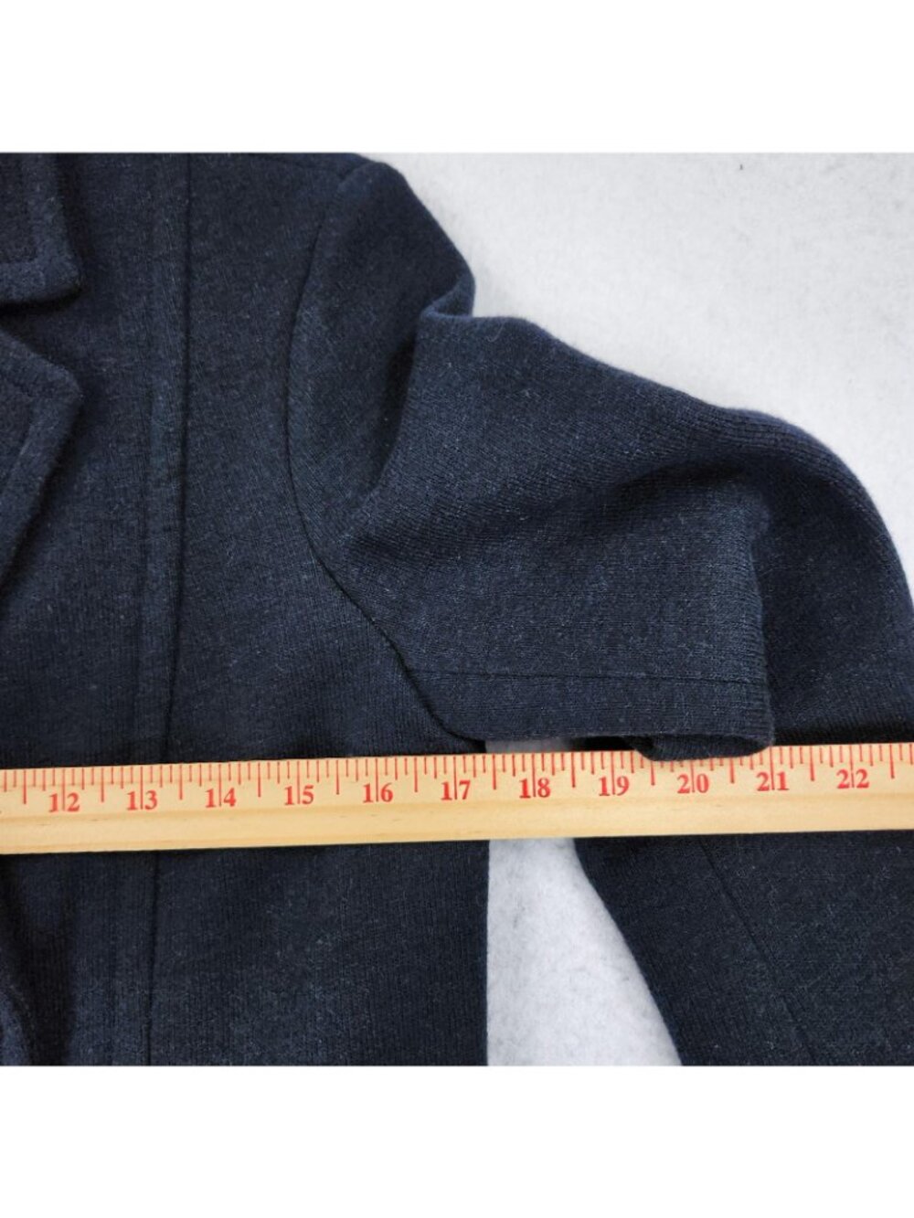 Talbots Jacket Womens 2 Petite Navy Blue Double Breasted Blazer Wool Blend - Picture 3 of 11
